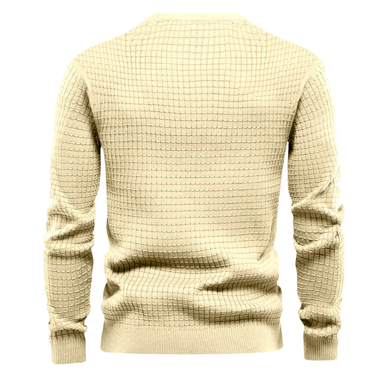 Lässige Strickoberteile mit Waffelmuster für Herren