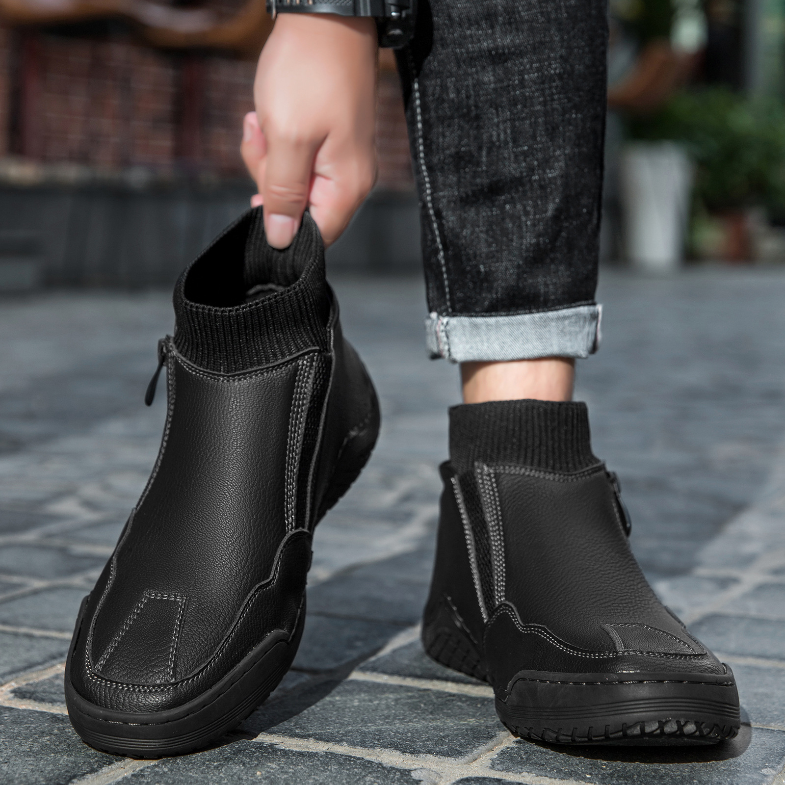 🔥Diese Woche im Angebot: 70% Rabatt!🔥 Herren-Freizeitsneaker – Atmungsaktives Synthetik-Obermaterial, rutschfeste Gummisohle, bequemes Textilfutter – ideal zum Gehen und Autofahren.