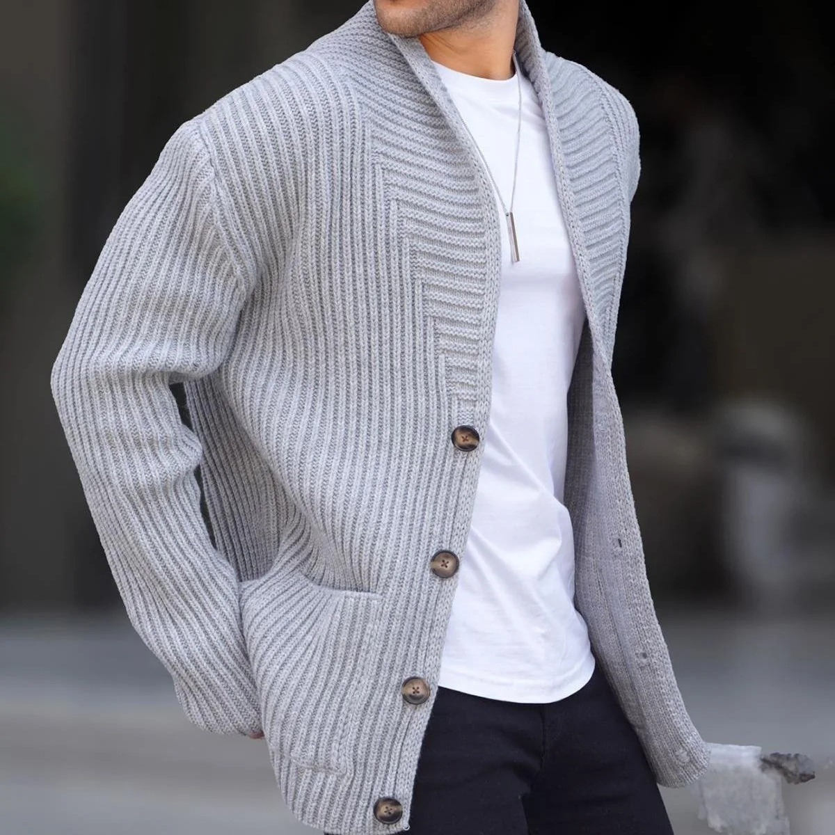 Herbst & Winter Neue Stil Herren Pullover Casual Langarm Fügen Sie Dicke Schlank Pullover Strickjacke