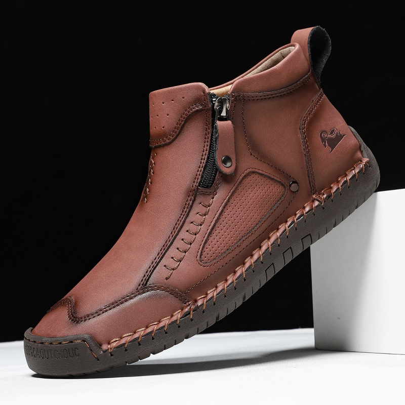 ✅ ASTM-zertifizierte Herren-Arbeitsstiefel aus Leder – Strapazierfähig, wasserdicht und rutschfest