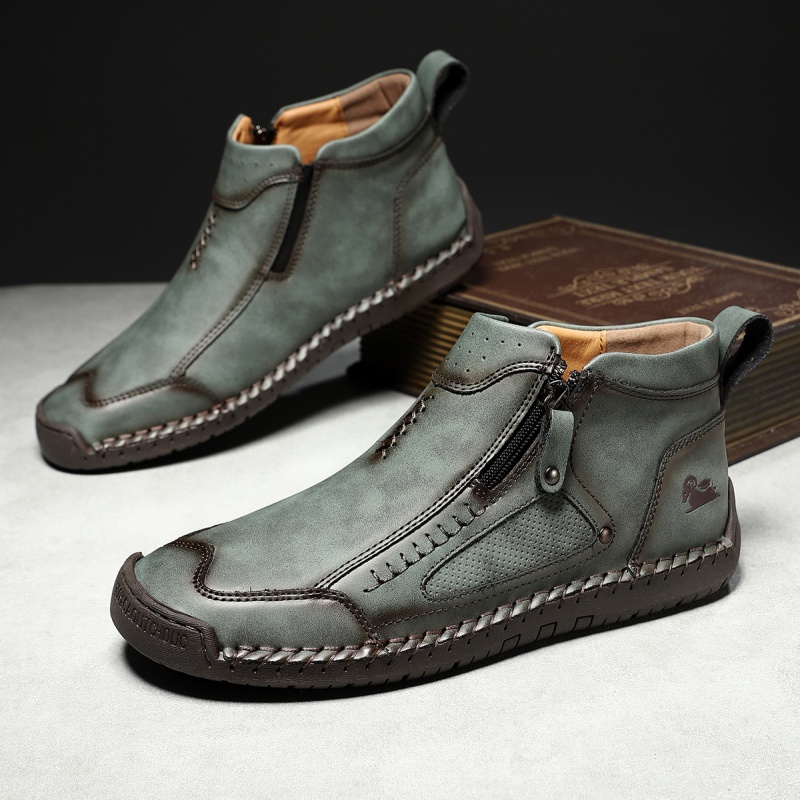 ✅ ASTM-zertifizierte Herren-Arbeitsstiefel aus Leder – Strapazierfähig, wasserdicht und rutschfest