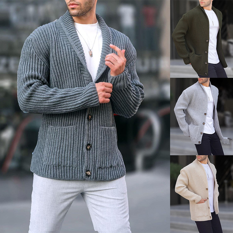 Herbst & Winter Neue Stil Herren Pullover Casual Langarm Fügen Sie Dicke Schlank Pullover Strickjacke
