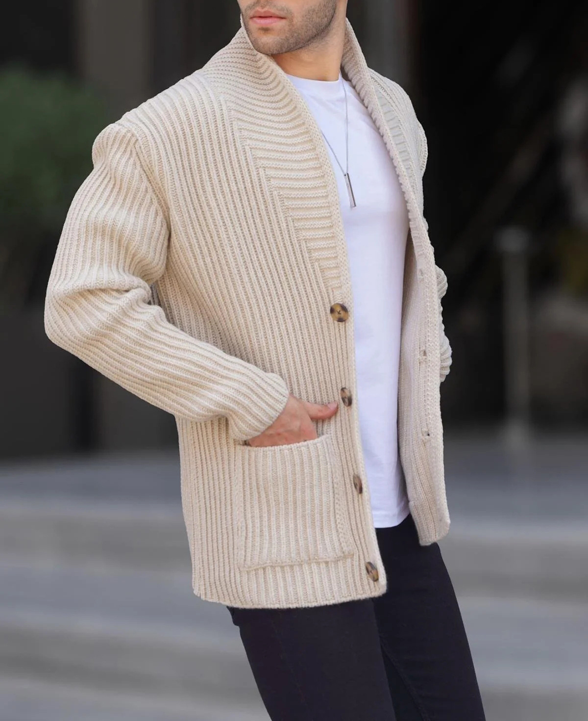 Herbst & Winter Neue Stil Herren Pullover Casual Langarm Fügen Sie Dicke Schlank Pullover Strickjacke