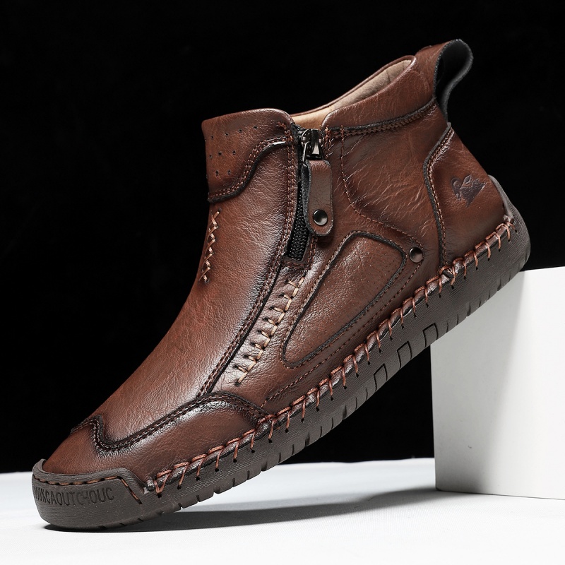 ✅ ASTM-zertifizierte Herren-Arbeitsstiefel aus Leder – Strapazierfähig, wasserdicht und rutschfest