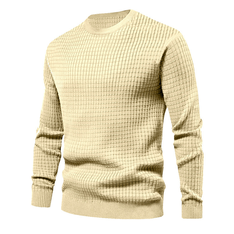 Lässige Strickoberteile mit Waffelmuster für Herren