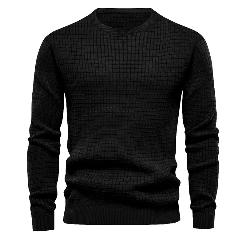 Lässige Strickoberteile mit Waffelmuster für Herren