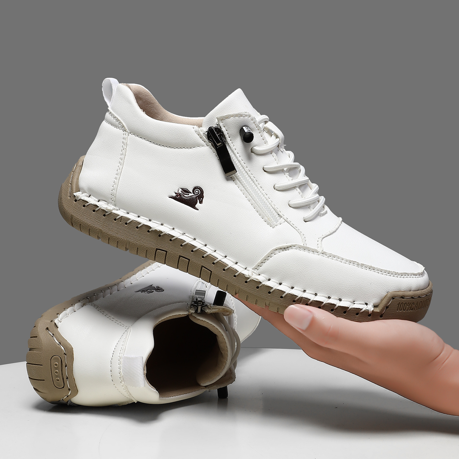 ⏰Last Day 50% OFF🔥Unisex Calfskin Orthopedic Leather Shoes👞Durable,Non-slip | Waterproof |  Arch Support | Pain Relief