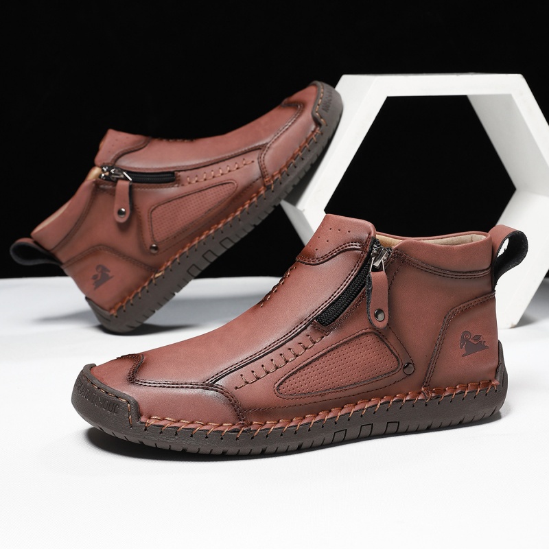 ✅ ASTM-zertifizierte Herren-Arbeitsstiefel aus Leder – Strapazierfähig, wasserdicht und rutschfest
