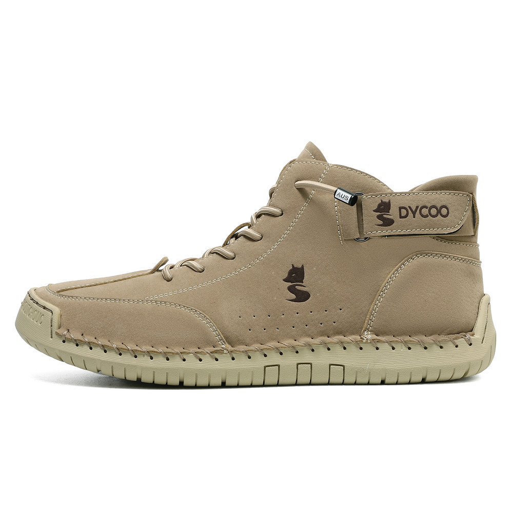 (⏰LETZTER TAG – 70 % RABATT🛒) Herren-Outdoor-Freizeitstiefel aus Leder – Obermaterial aus Rindsleder, breite Zehenpartie, Fußgewölbeunterstützung, Reißverschluss und Schlupfmodell, bequem zum Gehen und Autofahren