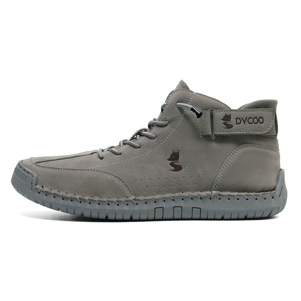 (⏰LETZTER TAG – 70 % RABATT🛒) Herren-Outdoor-Freizeitstiefel aus Leder – Obermaterial aus Rindsleder, breite Zehenpartie, Fußgewölbeunterstützung, Reißverschluss und Schlupfmodell, bequem zum Gehen und Autofahren