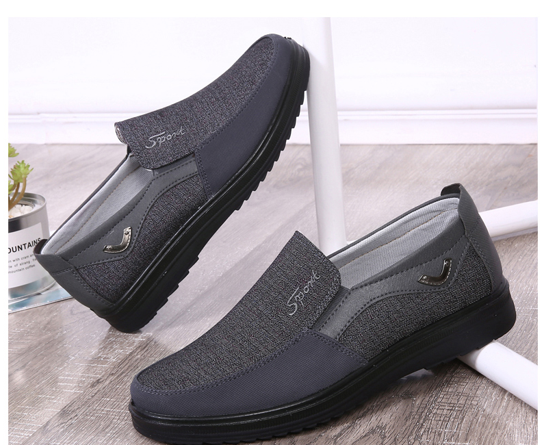MEN'S EXTENDED WIDTH FOOT AND HEEL COMFORTABLE INSOLE NON-SLIP SNEAKERS-burnzay