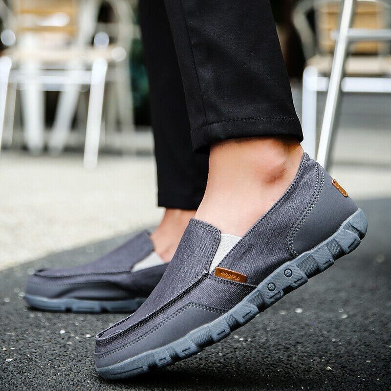 Men's Good arch support Outdoor Breathable Lightweight Walking Slip On Sneakers-burnzay