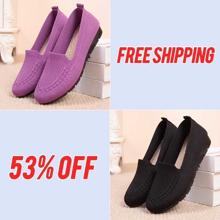 [50 % % Rabatt zum Muttertag🔥] 2023 Freizeitschuhe für Damen, atmungsaktive Mesh-Schuhe zum Hineinschlüpfen, flache Damen-Loafer