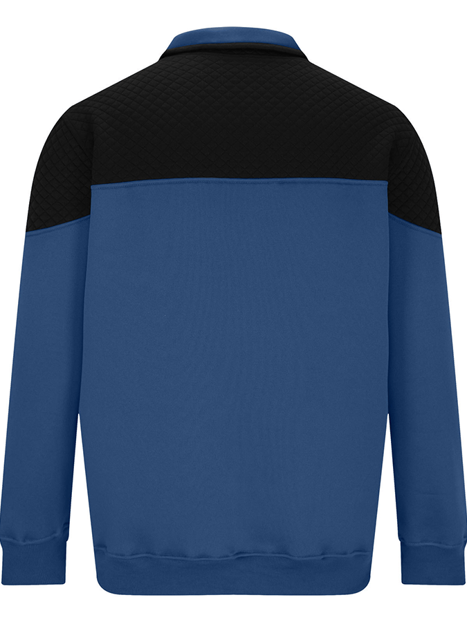 Men's Fashionable Color Block Half Zip Outdoor Casual Sweatshirt