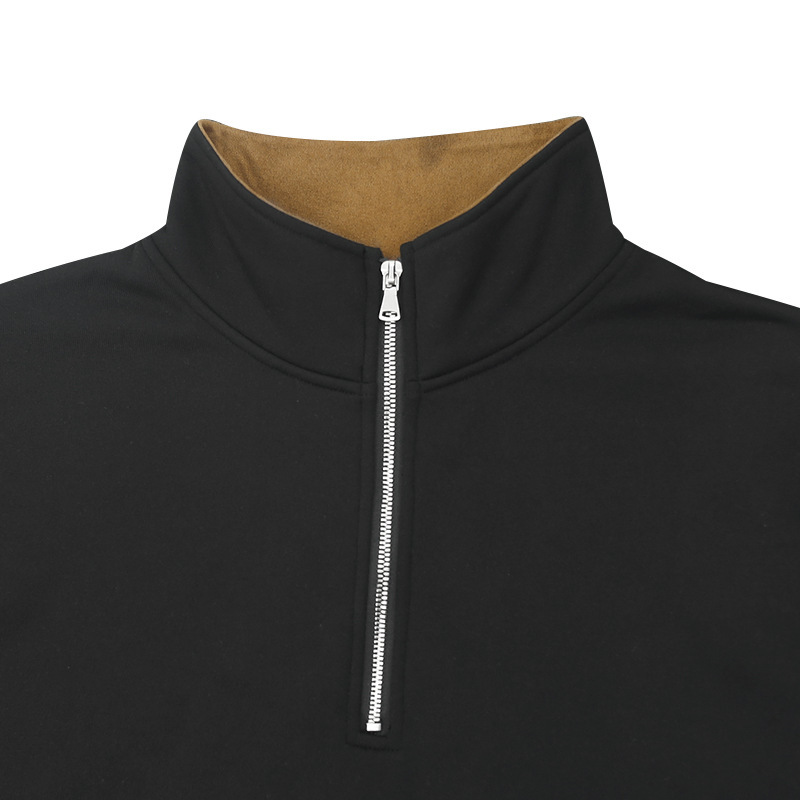 Men's Outdoor Casual Stand Cashmere Button Long Sleeve Sweater
