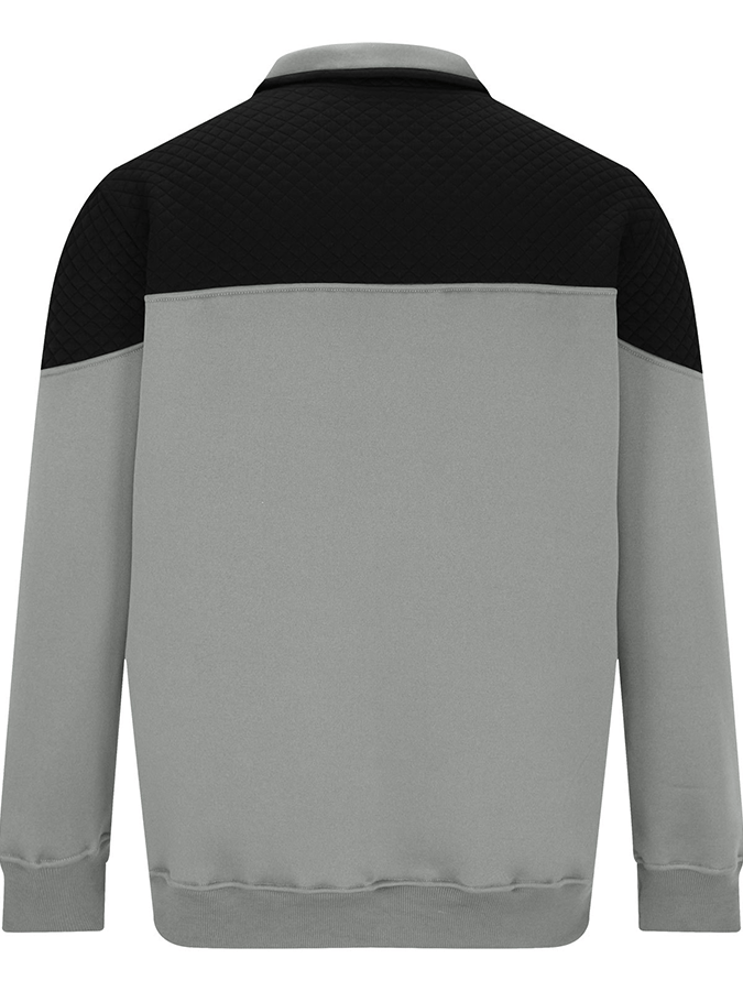 Men's Fashionable Color Block Half Zip Outdoor Casual Sweatshirt