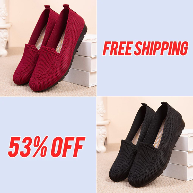 [50 % % Rabatt zum Muttertag🔥] 2023 Freizeitschuhe für Damen, atmungsaktive Mesh-Schuhe zum Hineinschlüpfen, flache Damen-Loafer