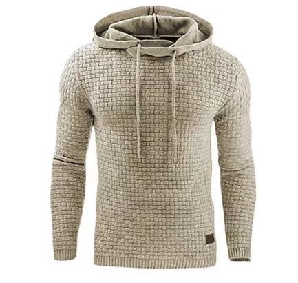 Long-sleeved hooded warm colored sweatshirt coat