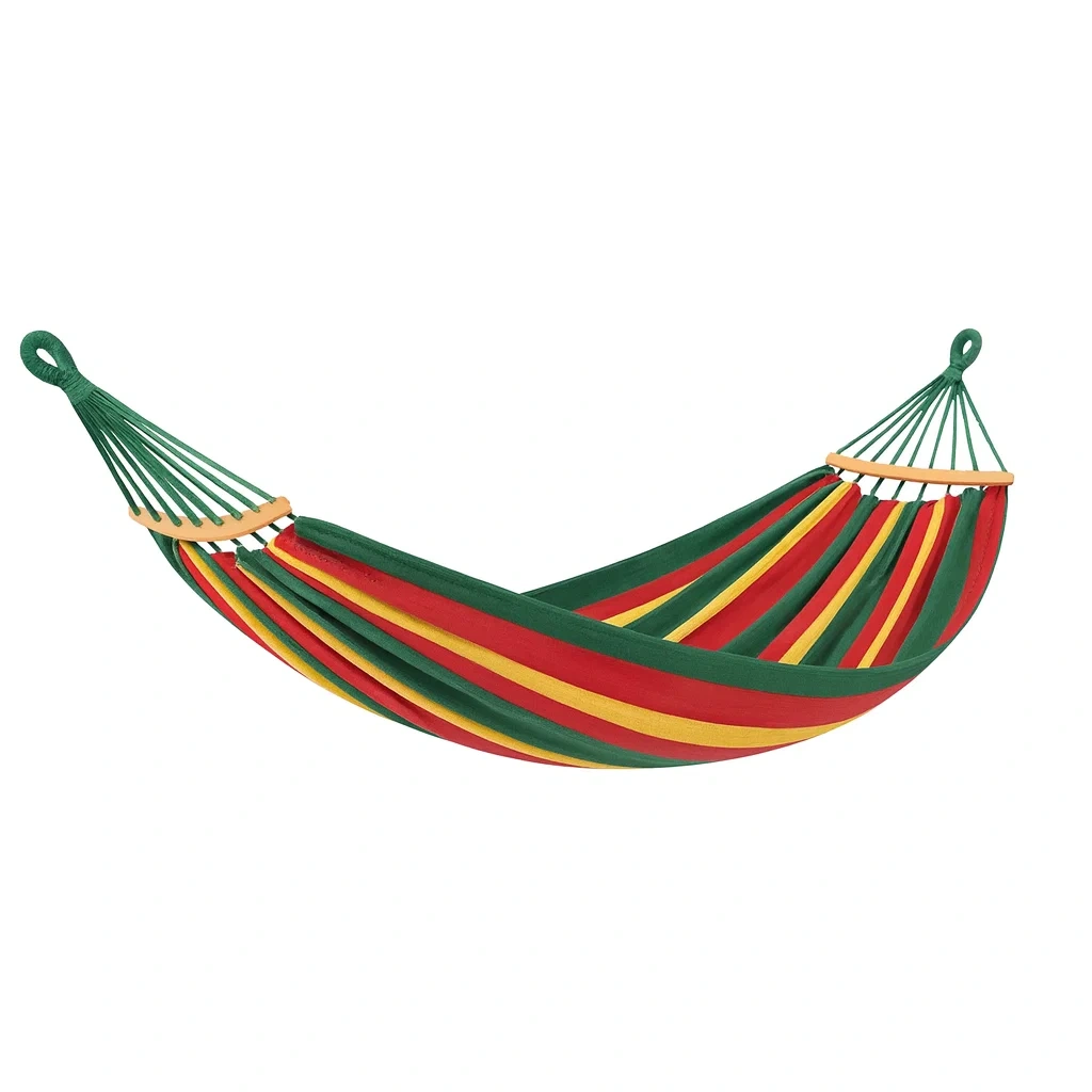 Hamac en coton rayé multicolore-Pure Furni Shco