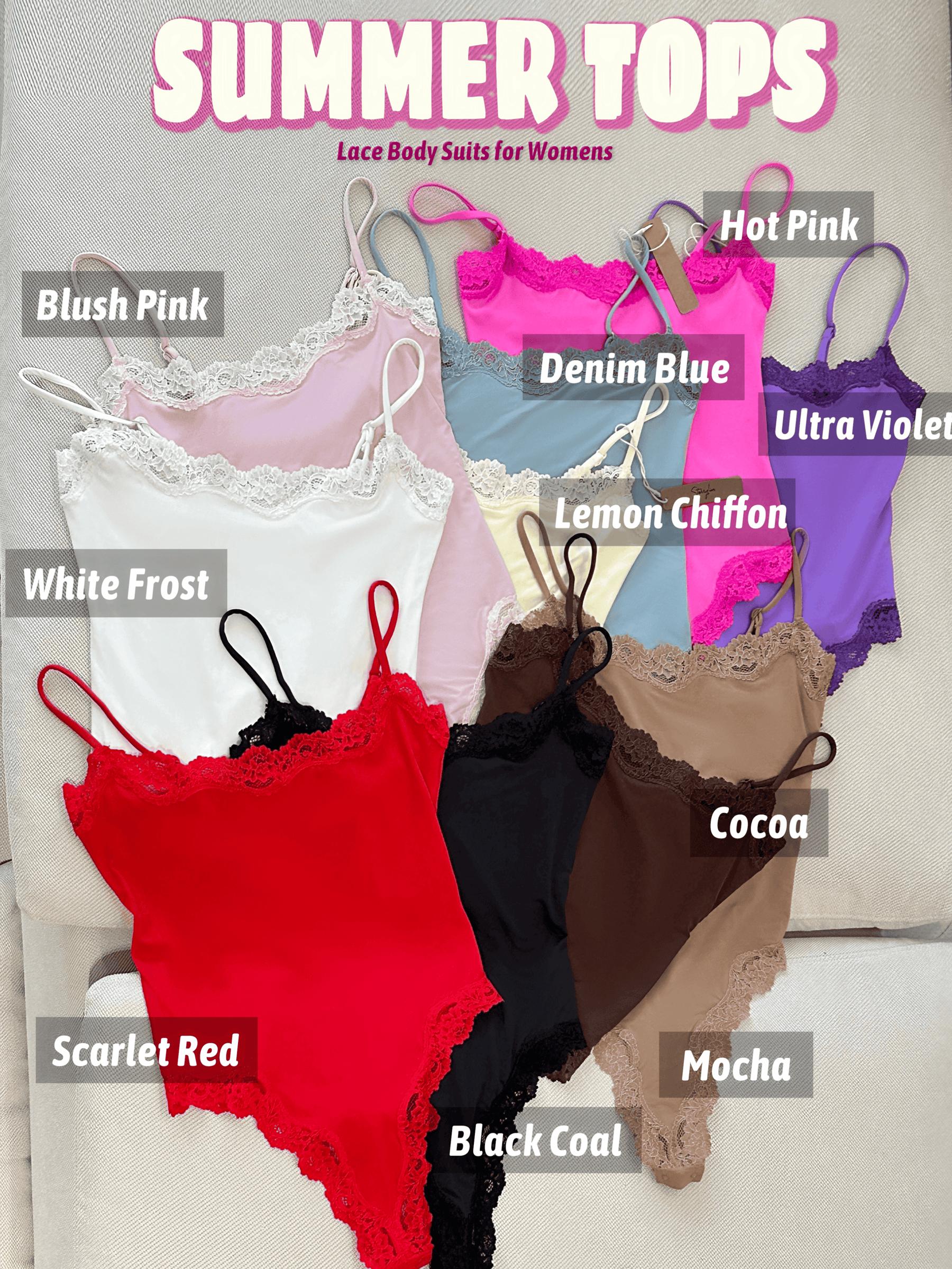 Starrylion Lace Body Suit Square Neck Tops for Women Sleeveless Spaghetti Strap Tank Top Bodysuits for Women Sexy Jumpsuit