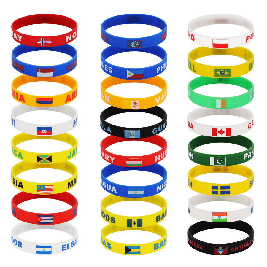 2026 World Cup National Flag Wristbands, Souvenirs and Support Items for the National Team