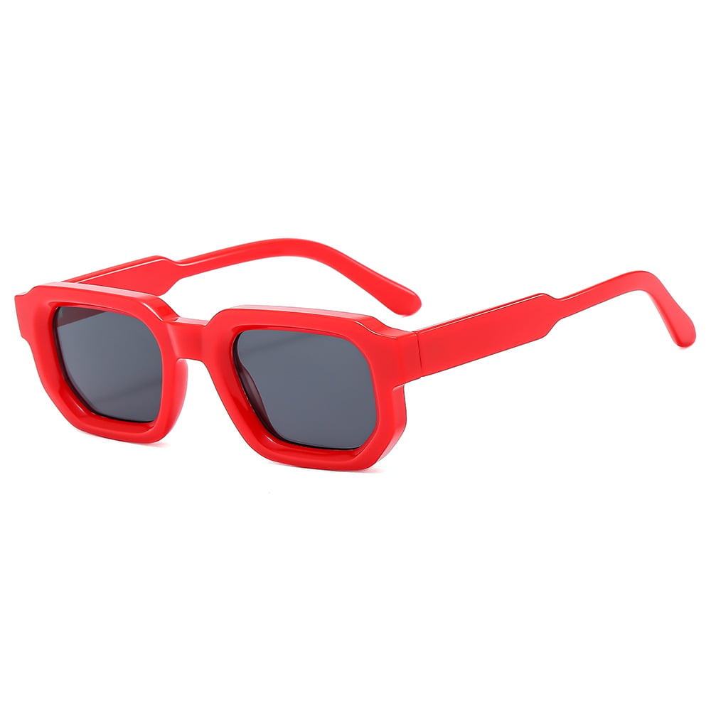 🕶️🔆 6er-Pack Vintage-Sonnenbrillen mit rechteckigem Rahmen für Damen und Herren mit UV400-Schutz