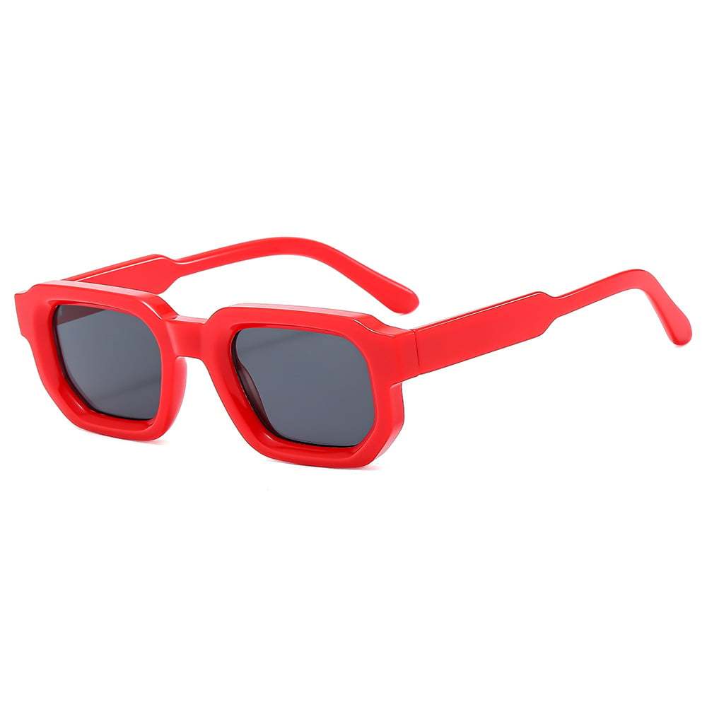 🕶️🔆 6er-Pack Vintage-Sonnenbrillen mit rechteckigem Rahmen für Damen und Herren mit UV400-Schutz