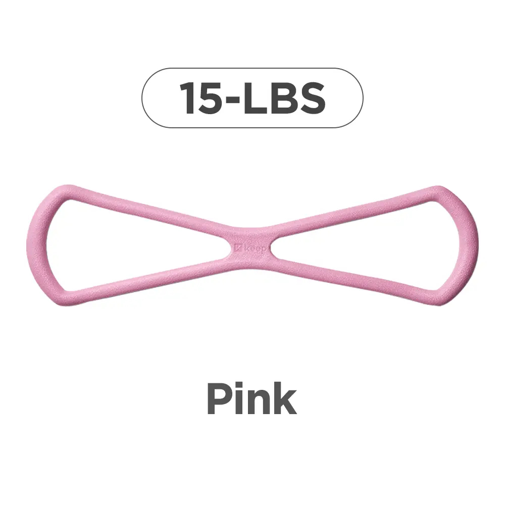 Figure-eight resistance band for women, back extension elastic band, home fitness equipment