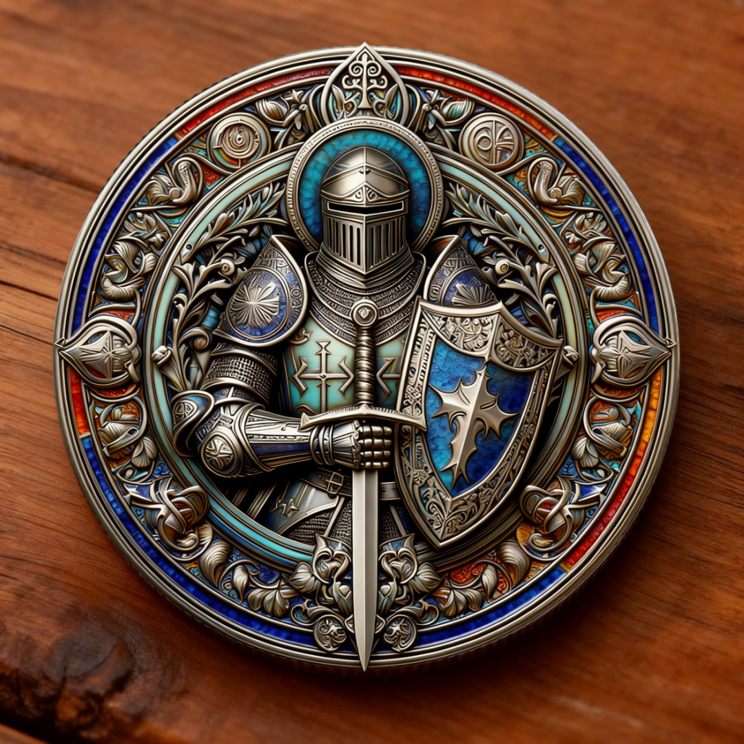 🏆New Year 60% OFF-🛡️⚔️ Christian Knight Shield & Sword Collectible C