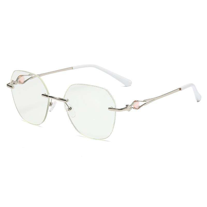 WOMEN'S DIAMOND RIMLESS ANTI-BLUE LIGHT PRESBYOPIA GLASSES