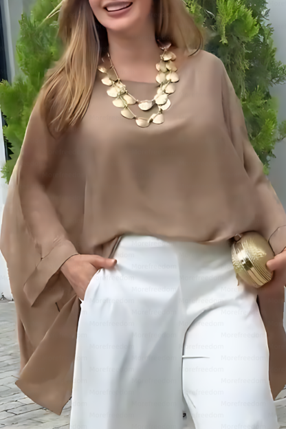 ⏰ LAST DAY SAVE 50%🔥Women's comfortable casual loose-fitting batwing sleeve top