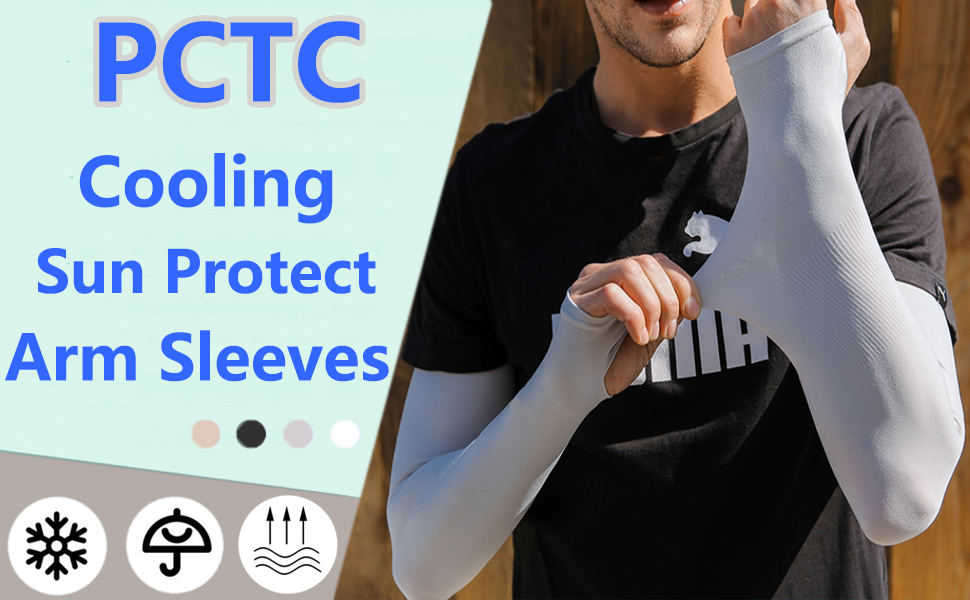 UV Sun Protection Arm Sleeves for Men and Women, Tattoo Cover Up, Cooling Arm Sleeves