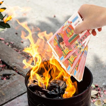 Peohud 1000 Pcs Ancestor Money, Traditional Chinese Joss Paper Money, Jade Emperor Heaven Bank Notes, Sacrificial Offerings for Funerals, Worshiping Ancestor, Tomb-Sweeping Day, Bring Good Fortune