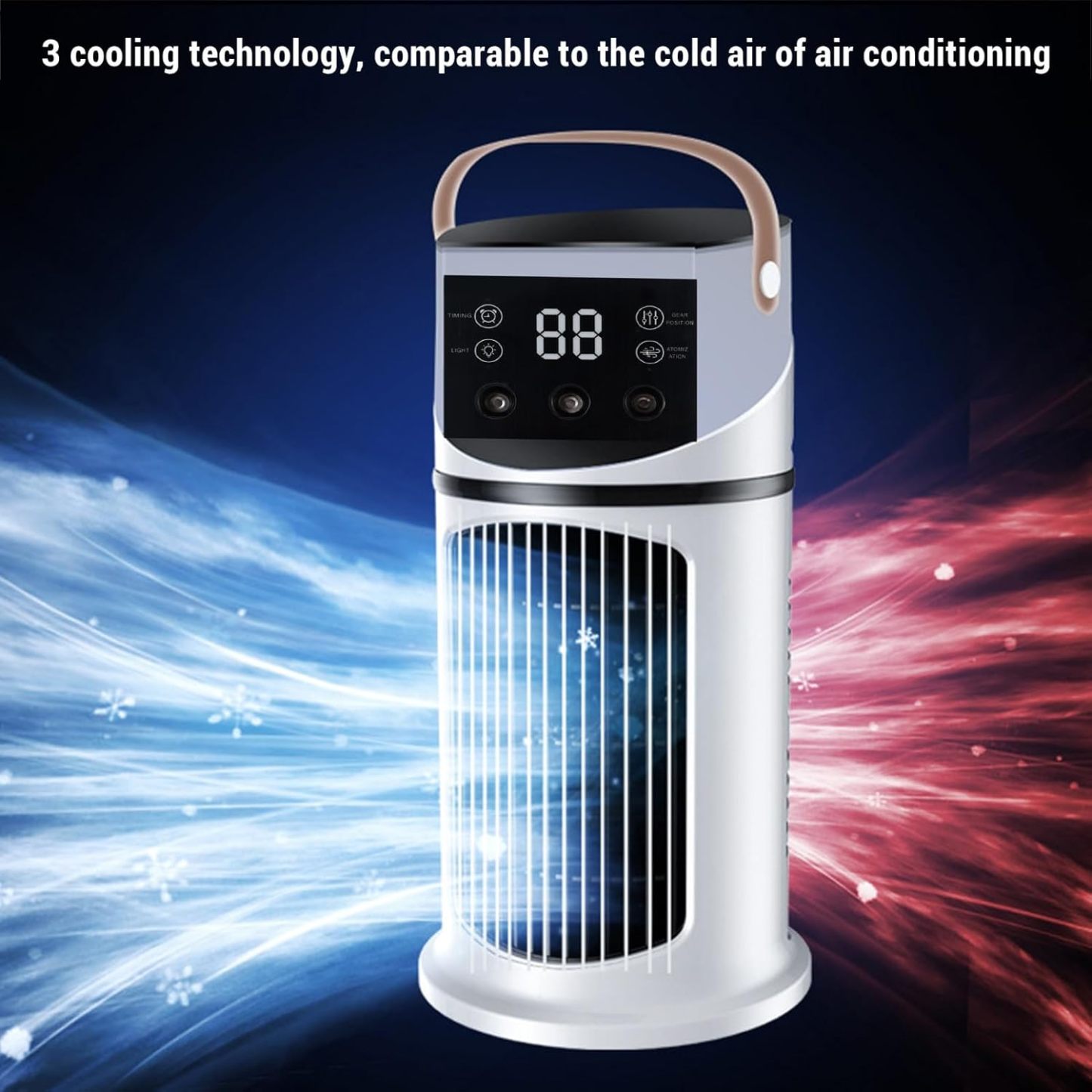 Desktop Spray Air Cooler — High-Power, Multifunctional, USB-Powered, and Timed Cooling Fan for Home and Office Use