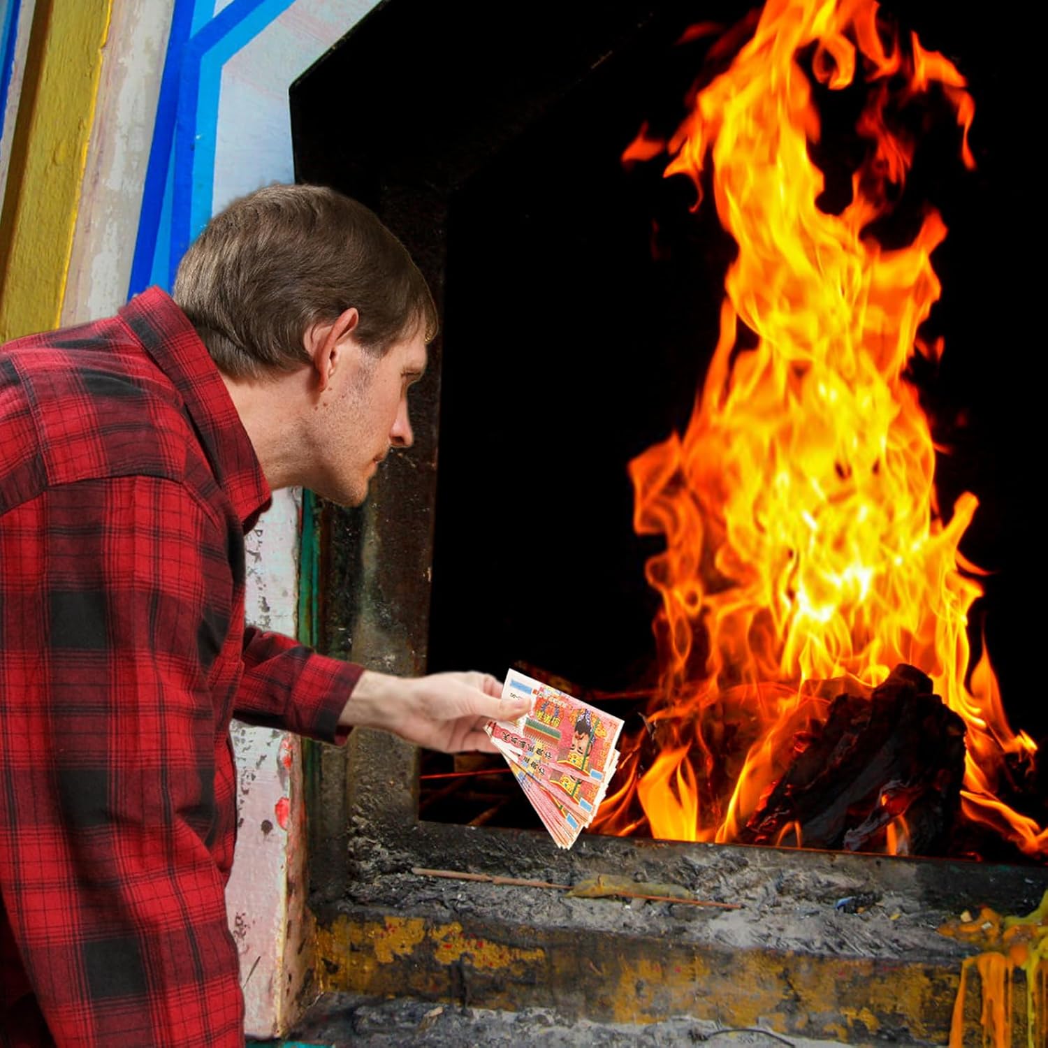 Peohud 1000 Pcs Ancestor Money, Traditional Chinese Joss Paper Money, Jade Emperor Heaven Bank Notes, Sacrificial Offerings for Funerals, Worshiping Ancestor, Tomb-Sweeping Day, Bring Good Fortune