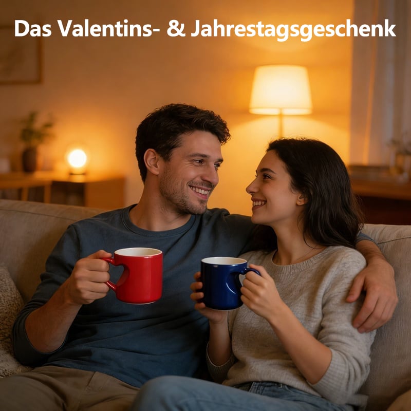 ☕️🎁 Herzförmige Keramiktasse mit Farbwechseleffekt