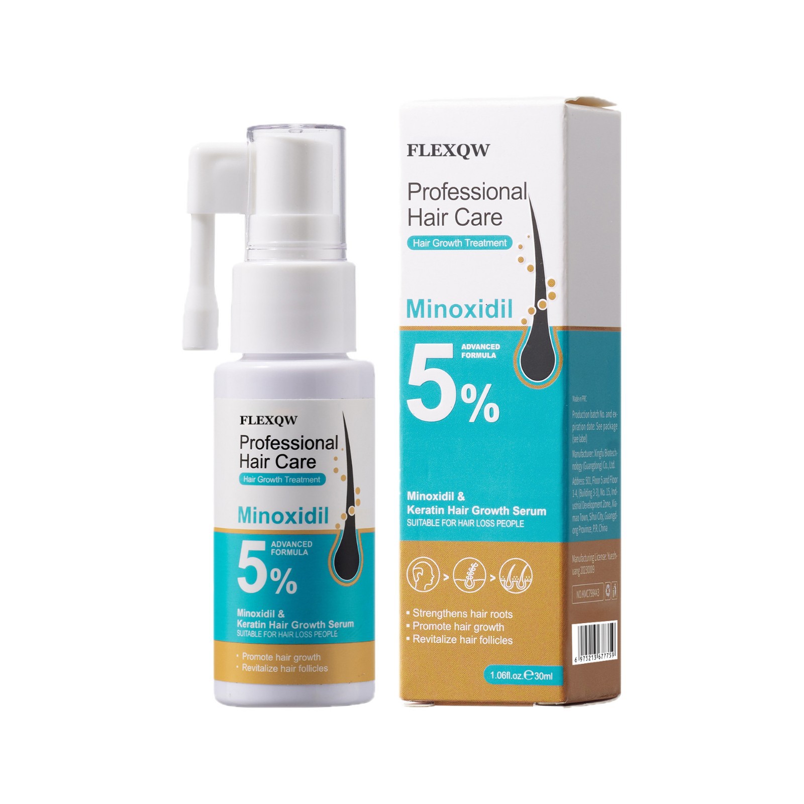 Popular English Shampoo Essence Nutrient Solution 5% Minoxidil Keratin Hair Care Spray Hair Care Lotion