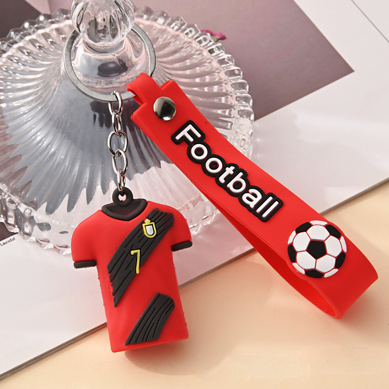 Outdoor Sports Series World Cup Football Jersey Keychain Car Keychain Doll Bag Pendant Small Gift