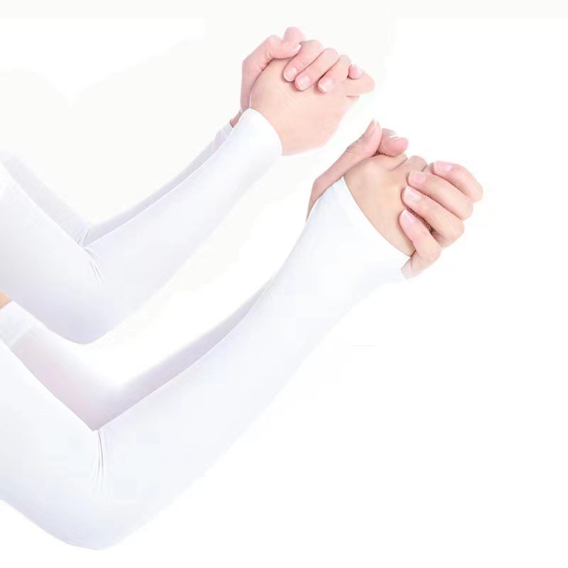 Unisex (Adults & Teens) Anti-UV Arm Sleeves — Compression "Ice-Feel" Sleeves with Thumbholes