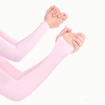 Unisex (Adults & Teens) Anti-UV Arm Sleeves — Compression "Ice-Feel" Sleeves with Thumbholes