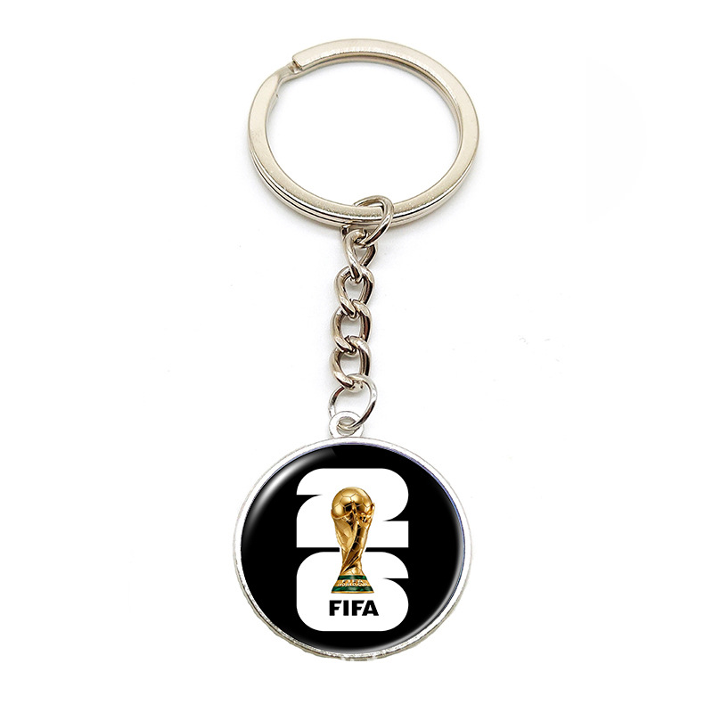 2026 World Cup Keychain Football Pendant Us, Canada And Mexico Creative Alloy Key Chain