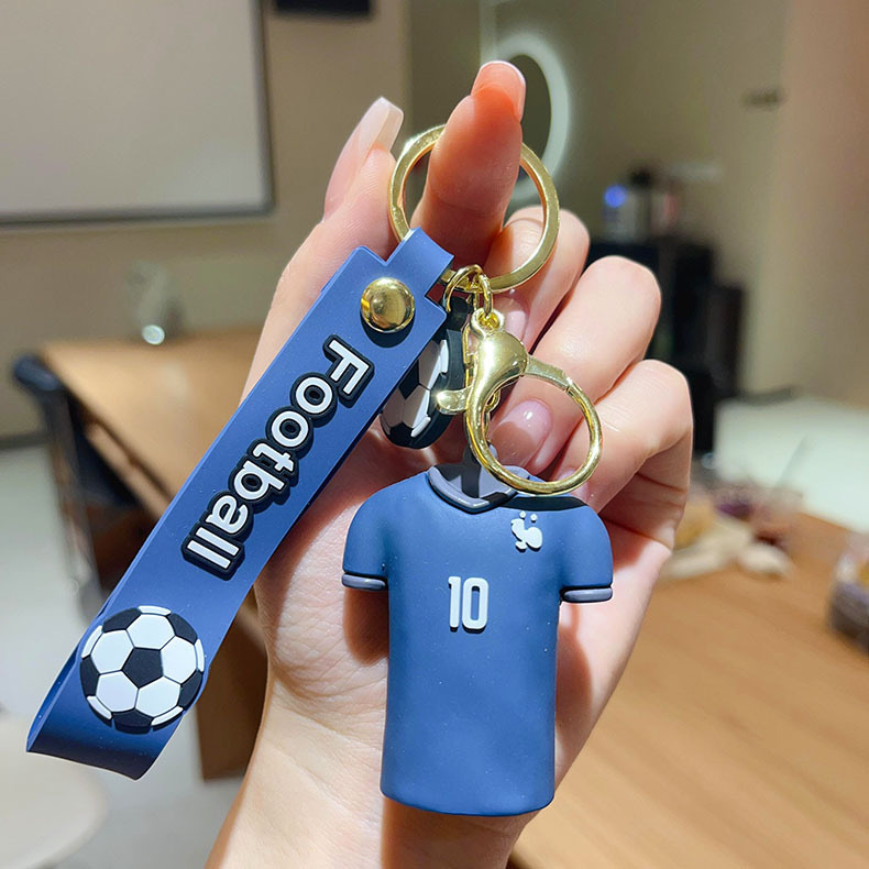 Outdoor Sports Series World Cup Football Jersey Keychain Car Keychain Doll Bag Pendant Small Gift