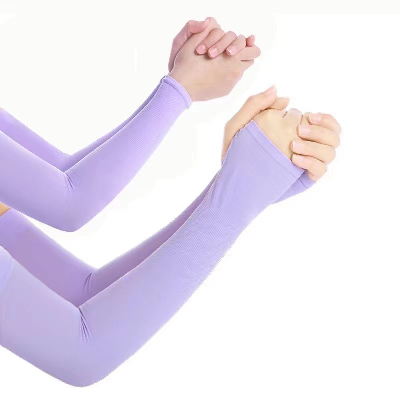 Unisex (Adults & Teens) Anti-UV Arm Sleeves — Compression "Ice-Feel" Sleeves with Thumbholes