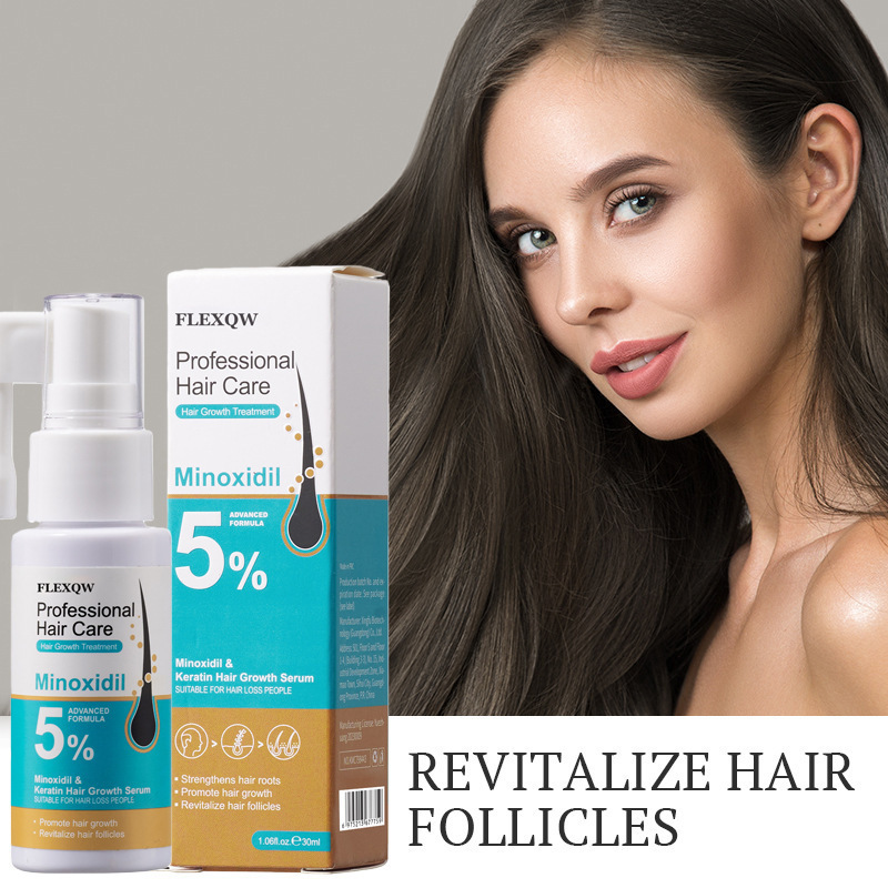 Popular English Shampoo Essence Nutrient Solution 5% Minoxidil Keratin Hair Care Spray Hair Care Lotion