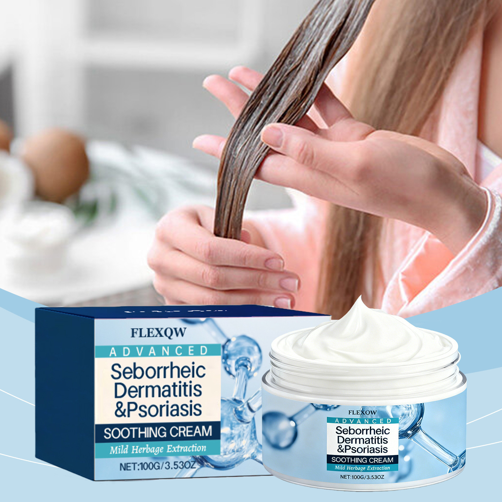 Scalp Cream Warm Nourishing Cleansing Care Massage Scalp Reducing Dandruff Care Cream