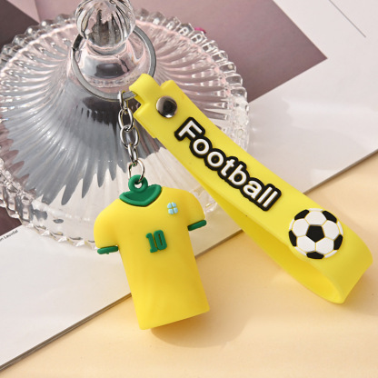 Outdoor Sports Series World Cup Football Jersey Keychain Car Keychain Doll Bag Pendant Small Gift