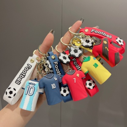 Outdoor Sports Series World Cup Football Jersey Keychain Car Keychain Doll Bag Pendant Small Gift