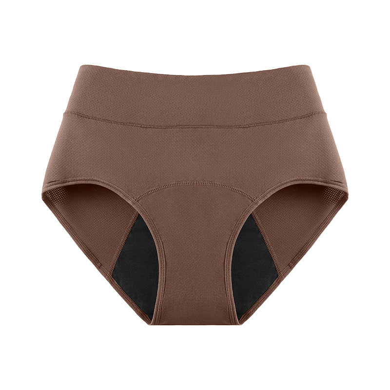 High-waisted menstrual panties 3-layer absorbent breathable leak-proof