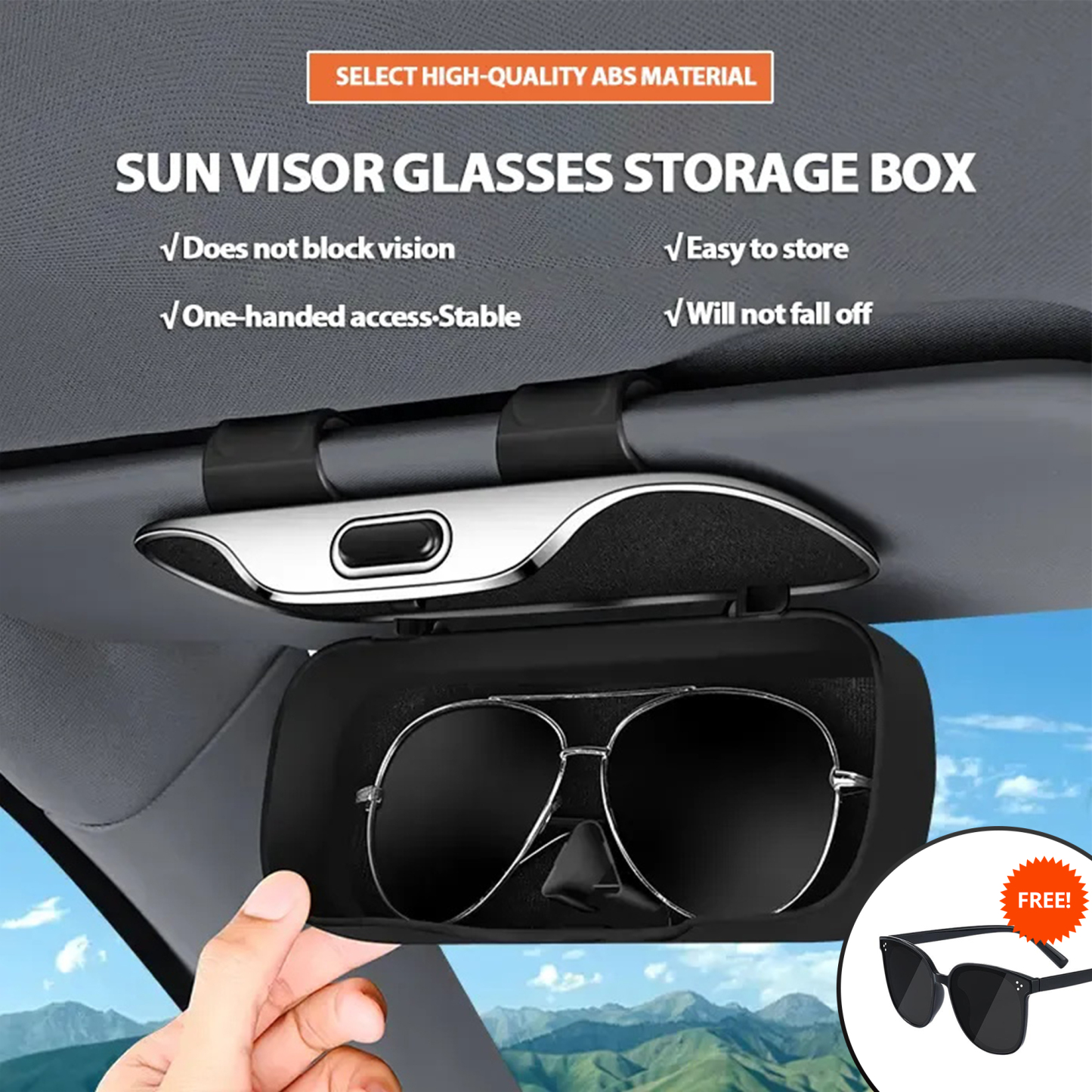 💥New Product Specials💥All-inclusive sun visor glasses storage box