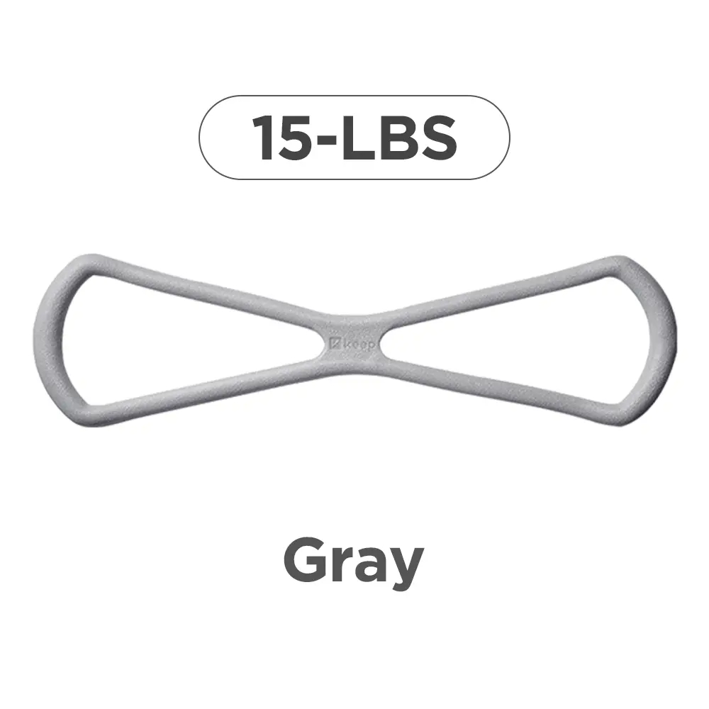 Figure-eight resistance band for women, back extension elastic band, home fitness equipment